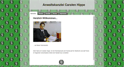 Desktop Screenshot of kanzlei-hippe.de