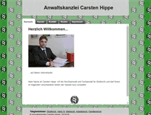 Tablet Screenshot of kanzlei-hippe.de